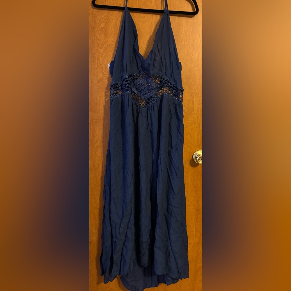 SHEIN 2x Navy Dress/Swim coverup